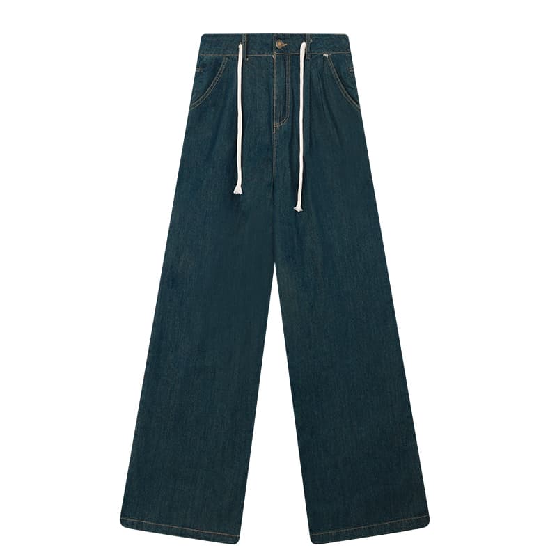 カーディガン・ボタンデザインデニムビスチェ・ワイドストレートパンツ 大人フェミニンセットアップ（3点別売り）
