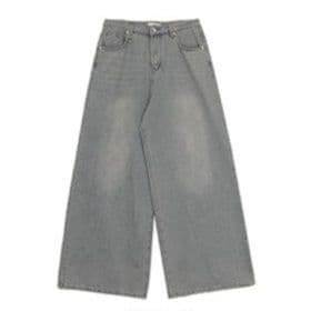 ゆったり半袖デニムシャツ+ワイドパンツ 夏向けクールなメンズデニムセットアップ(上下別売り)