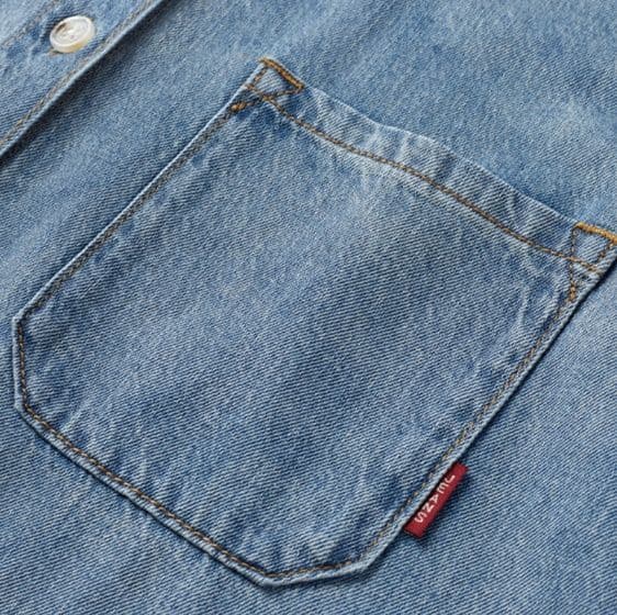 ウォッシュ加工半袖デニムシャツ×ショートパンツ ゆる可愛い 爽やか夏映えセットアップ(上下別売り)