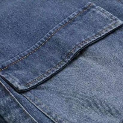 ファー付き裏起毛デニムジャケット&ストレートパンツ 冬向け あったかワークテイストセットアップ(上下別売り)