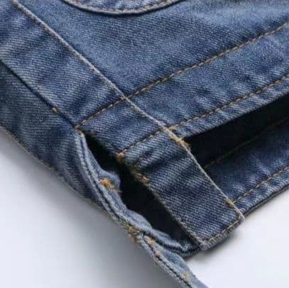 ファー付き裏起毛デニムジャケット&ストレートパンツ 冬向け あったかワークテイストセットアップ(上下別売り)