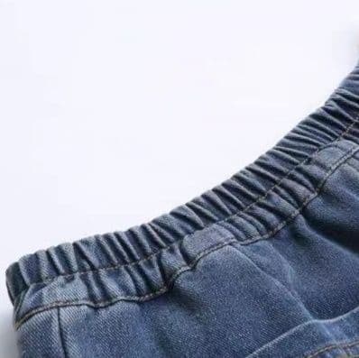 ファー付き裏起毛デニムジャケット&ストレートパンツ 冬向け あったかワークテイストセットアップ(上下別売り)