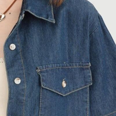 デニムセットアップ ゆったり半袖シャツ・ハイウエストプリーツミニスカート きれいめフェミカジツーピースセット