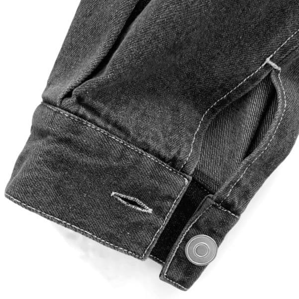 ブラックデニムセットアップ ショート丈ジャケット×Aラインミニスカート 着回し力抜群 今っぽこなれセット