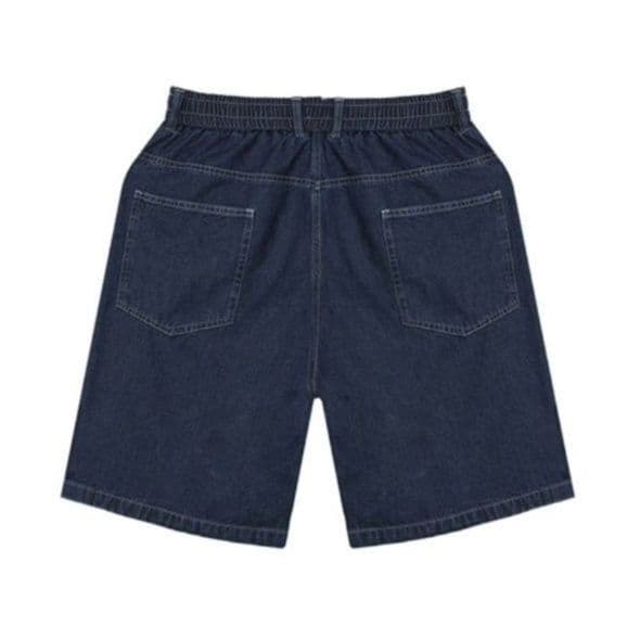 ワイドシルエット半袖シャツ&ハーフパンツ シンプル万能 メンズ夏向けデニムセットアップ(上下別売り)