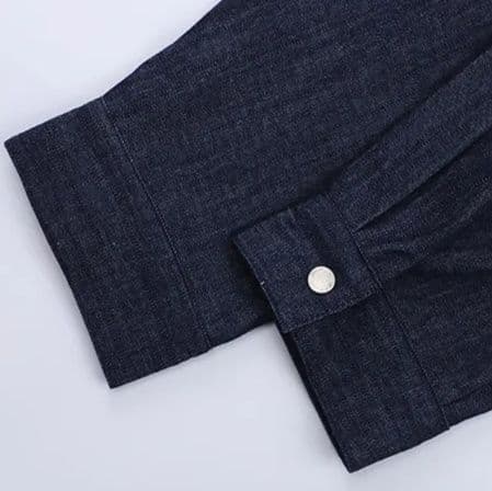 デニムセットアップ シンプルデニムシャツ&ワイドパンツ 着回し力抜群 きれいめカジュアル2点セット