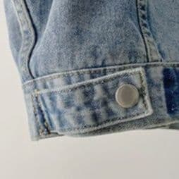 ボア装飾ショートジャケット&台形ミニスカート 大人可愛い 冬の甘辛デニムセットアップ
