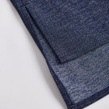 デニムセットアップ 襟付き長袖デニムシャツとフレアショートパンツのセットアップ